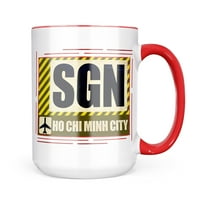 Neonblond AirportCode SGN Saigon krig poklon za ljubitelje čaja za kafu