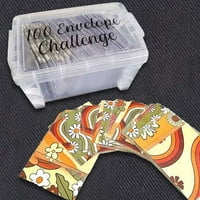 JPGIF Envelope Challenge Bo postavljena koverta ušteda Challenge komplet Zabavan način za praćenje i