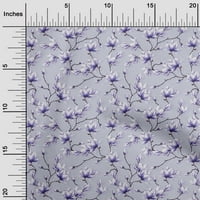 Onuone pamučne kambrijske pastelne ljubičaste tkanine cvjetni prekrivajući materijal Ispisuje šivanje