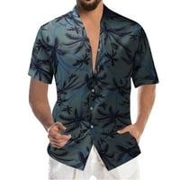 Muška majica Summer Modna majica Leisure Seaside Beach Hawaiian Short rukav tropski odmor Odmjačena