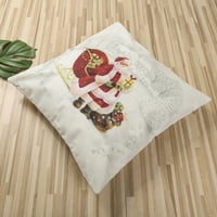 Jedan otvor božićni jastuk slatki santa claus elk snjegovinski posteljina kućni digitalni jastuk navlake
