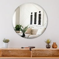 Okruglo ogledalo, crnim krug ogledalo, veliki zidni ogledalo, okruglo zrcalo za kupatilo, zidni krug