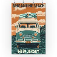Brigantinska plaža, New Jersey, Letterpress, Kamperski kombi