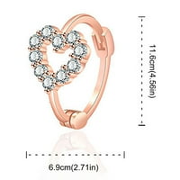 Bacc pribor modne minđuše od nehrđajućeg čelika okrugle minđuše žene kreativne naušnice u obliku dijamanta