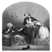 Amerika: Početna, 1830. N'Slika američkog života 1830. ' Graviranje, krajem 19. veka. Poster Print by