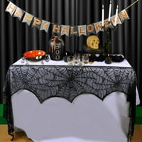 Halloween Decor Spider Web Bat Curkin Cardinat Stolcloth kamin Scarf Stol trkač