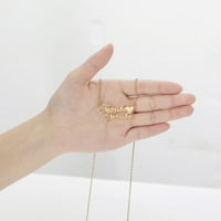Modni prilagođeni nehrđajući čelik Naziv srca za žene Personalizirano pismo Gold Choker Ogrlica poklon