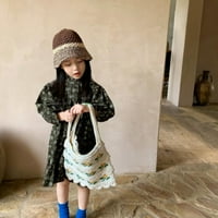 Bullpiano Proljeće Jesen Dječji odjeća Djevojka haljina Slatki cvijet Ispis Dječje korejske haljine