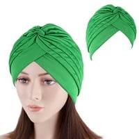 Jiaroswwei Naplaćeni turbanski šešir prozračan rastezljiv anti-UV ne otporan na sunce bez brane beanie