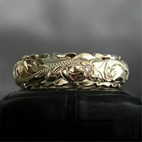 Mortilo elegantni cvijet srebrni vjenčani prstenovi nakit zlato i klizač