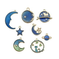 Rosarivae Moon Star Globe Nakit za nakit Legura DIY ručno rađene zvijezde morski puž Nakit za nakit