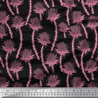 Soimoi pamučna kambrična tkaninska tkaninska listova i djetelina cvjetno tiskano tkaninsko dvorište