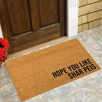 GiyBlacko prostirke za prostirke za prostirke Shar Peis DoorMat Dog DoorMat Housewarming Poklon Poklon