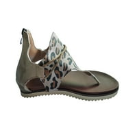 Sandale za žene Ljetne dreševine Papuče Otvorene papuče za prste Leopard Print Flip Flops Rimske cipele