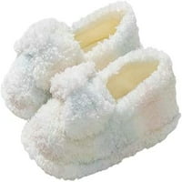 Cocopeaunt žene elegantne udobne krznene tople kućne papuče Lijepo ispis Tie-dye Chic Softy Fluffy Fur