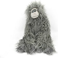 Gorilla, siva, meka shaggy, realistična slatka punjena životinja plišana igračka djeca obrazovni poklon