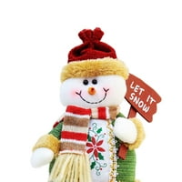 Božićna dugačka noga sjedeća figurica slatki snjegovinski pokloni lutke za djecu