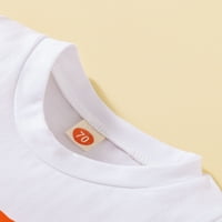 Aturuste novorođenčad Dječja djevojka ljetna odjeća Set pisma Ispis majica + duge print kratke hlače