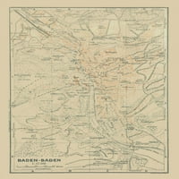 Baden Baden Njemačka - Baedeker - 23. 33. - Matte Art Paper