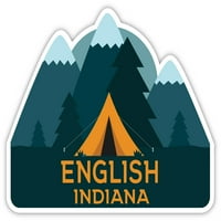 Engleski Indiana Suvenir Frižider Magnet Camping TENT dizajn