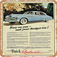 Metalni znak - Buick Roadmaster Limuzina Vintage ad - Vintage Rusty Look