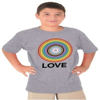 Ljubavna napretka Gay Pride Zastava Spiral Crewneck T košulje Djevojka Teen Brisco Brends L l