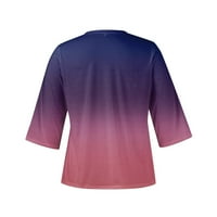 Cleance Womens Tunic T-majice Vintage Graphic Tees Prevelizirani opuštena fit labava bluza Modni trendovi