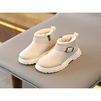 Lacyhop djeca zimske čizme čizmene čizme casual gležnjače školske vodootporne kratke kopče za čizme