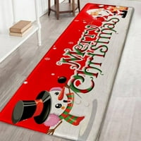 Monfince Christmas 3D debljine Flannel tepih Mala prostirka za kućne gumene gumene stražnje rug rug