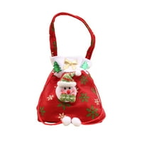 Božićna torba za držanje bombona mekana trajna za odmor za držanje božićnih bombona Crveni snjegović