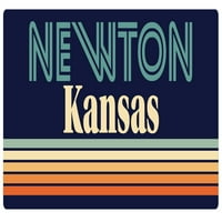 Newton Kansas Vinyl naljepnica za naljepnicu Retro dizajn