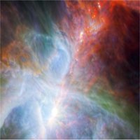 Orion's Rainbow infracrvenog svjetla Hi Gloss Space Poster Fini Art Print