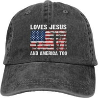 Voli Isusa i Ameriku previše bejzbol hat vintage kapa Bog Christian 4. jula Patriotske kape za muškarce