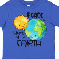 Inktastični dan Zemlje Mir Love Earth Poklon Dječak malih majica za mališana ili majica Toddler