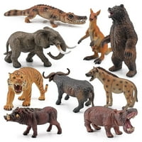 Korištem životinjskog modela Realističan dekorativni simpatični simulirani tigar slona kenguruo edukativni