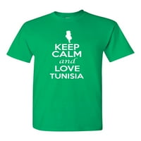 Budite mirni i volite novost u Tunisskoj zemlji Patriotsku majicu za odrasle TEE