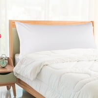 PiccoCasa Body jastuk od pamuka pamučni patentni patentni jastučnica, snježno bijelo tijelo
