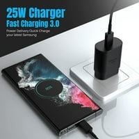 Super brz punjenje 25W USB C Super Brzi zidni punjač za Doogee S Pro - PD Blok za brzo punjenje i 3,3ft
