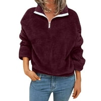 Ženske kapuljače plus ženski lagani pulover dugih rukava CRW izrez labave bluze T majice Ženske vrhove,