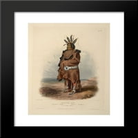 Pachtuwa-chta, arrikkara ratnik, tanjur iz volumena 'putovanja u unutrašnjosti Sjeverne Amerike' Umješteni