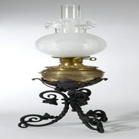 & P LAMP® Etched filigranska staklena sjenka za plinsko svjetlo za viktorijanski stil vintage rasvjete