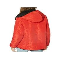 Odjeća sa sveticom Žene reverzibilne puffer jakna, crvena, srednja