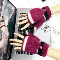 Giligiliso Clearence USB zimska hladna zaštita toplina pola prsta školjka za pletenje grijanja