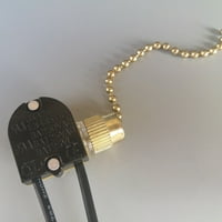 Prekidač ventilatora vučni lančani stropni ventilator lakih svjetiljka za zamjenu lanaca prekidač zlatni