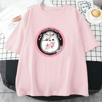 Jhpkjkitipai CATSSE cijepljena klasična majica smiješni komični anime vrhovi grafički komični manga