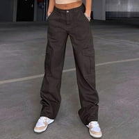 NJSHNMN ženske planinarske hlače za žene plus veličine Crckstring Ležerne prilike elastične strugove,