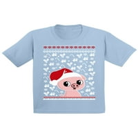 Awkward Styles Ugly Xmas majica za djevojke dječake svinja božićna uzorka majica mališana