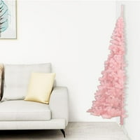 Čarmma umjetna polovica božićnog stabla sa postoljem ružičaste 70,9 PVC