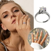SI kandžing prstenovi za rinestone, žene modni puni dijamantni zircon prsten ženski nakit, dijamantni prstenovi za žene