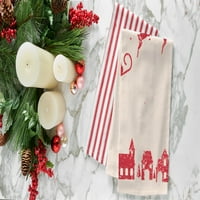 Vintage božićni brašno vreći kuhinjski ručnik dekor ukras